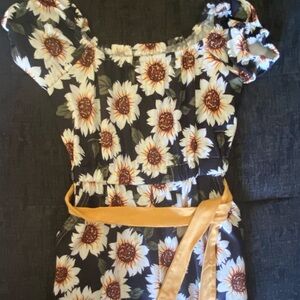 Sunflower Romper 5years
